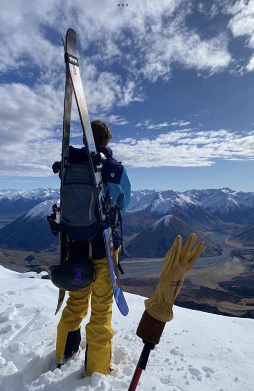 Skiing Above Lake Coleridge